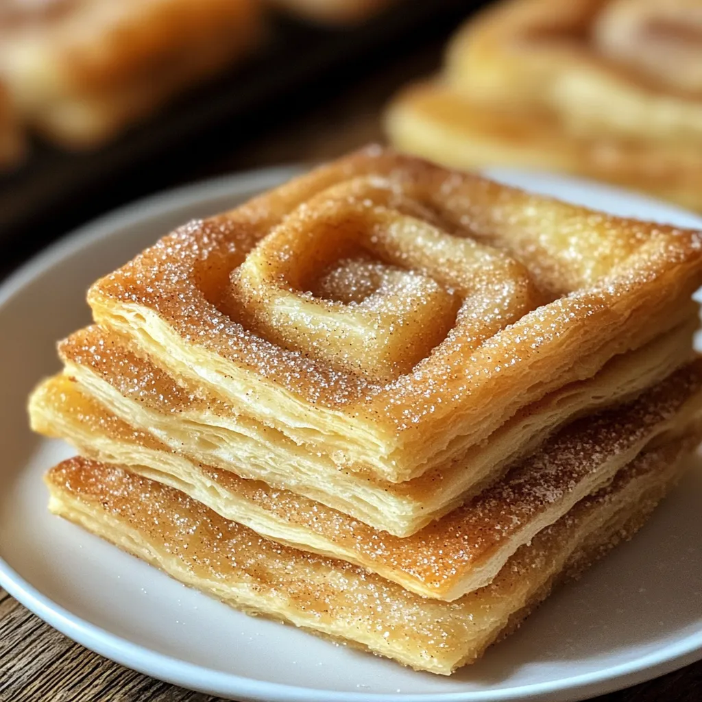 Une pile de palmiers sur une assiette blanche.