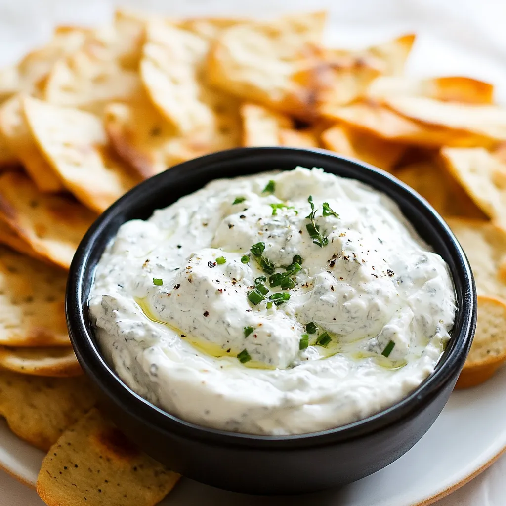 Un bol de dip avec une cuillère.