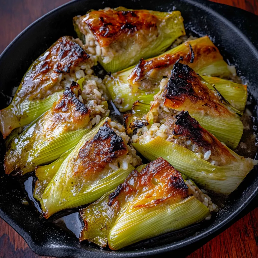 Un plat avec un légume vert.