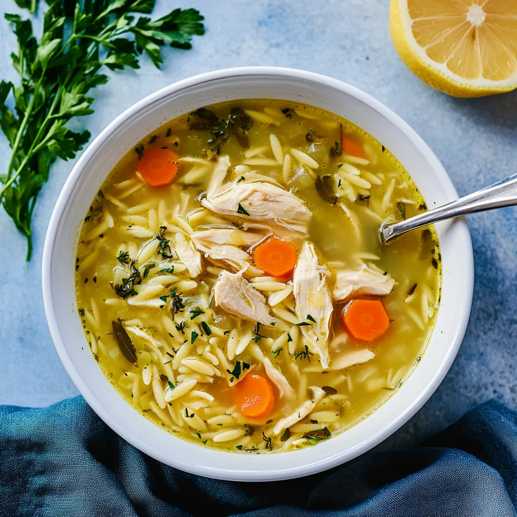 Un bol de soupe avec carottes et riz.