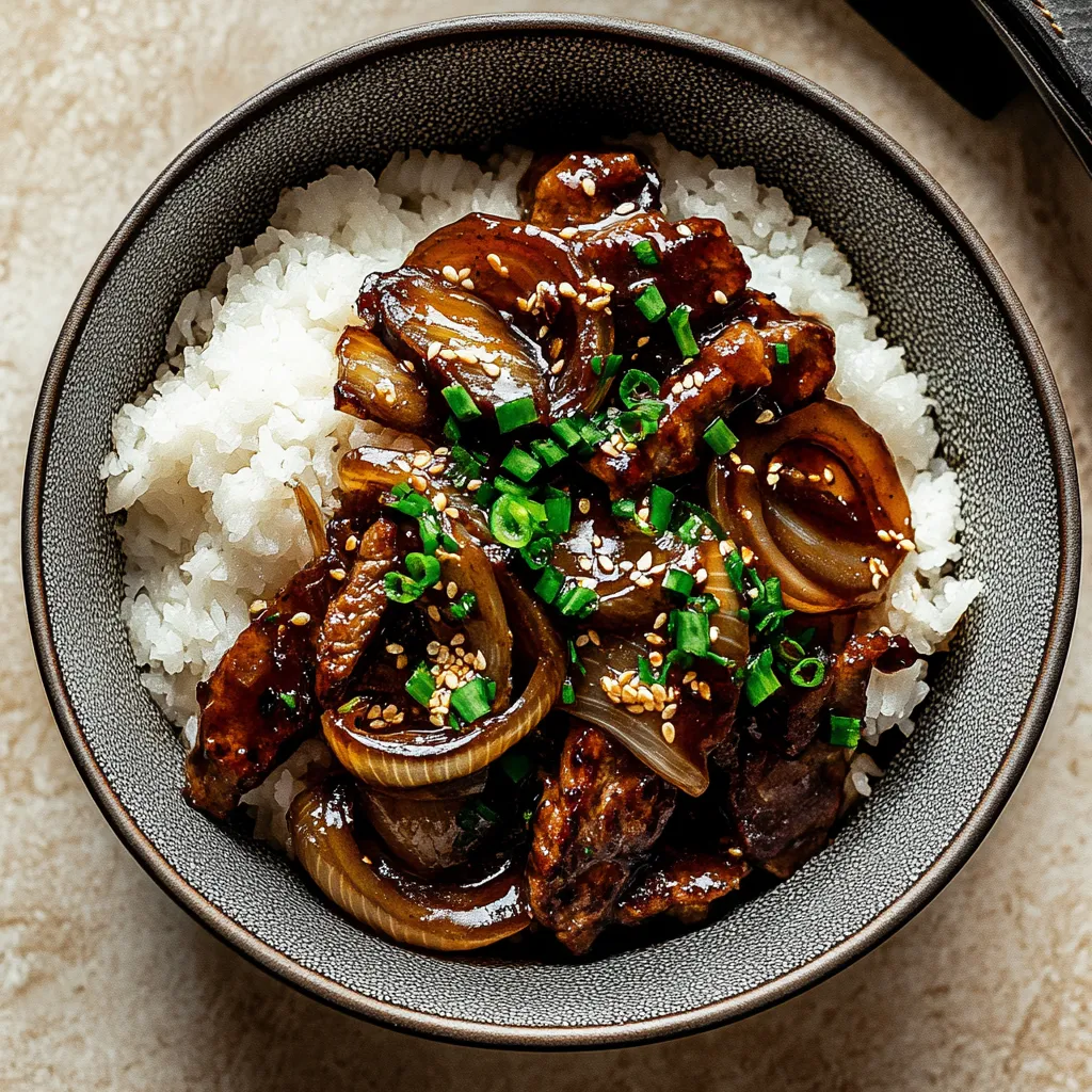 Bol avec riz et viande bien dorée.