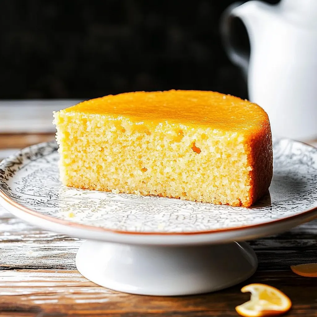 Une tranche de gâteau sur une assiette.