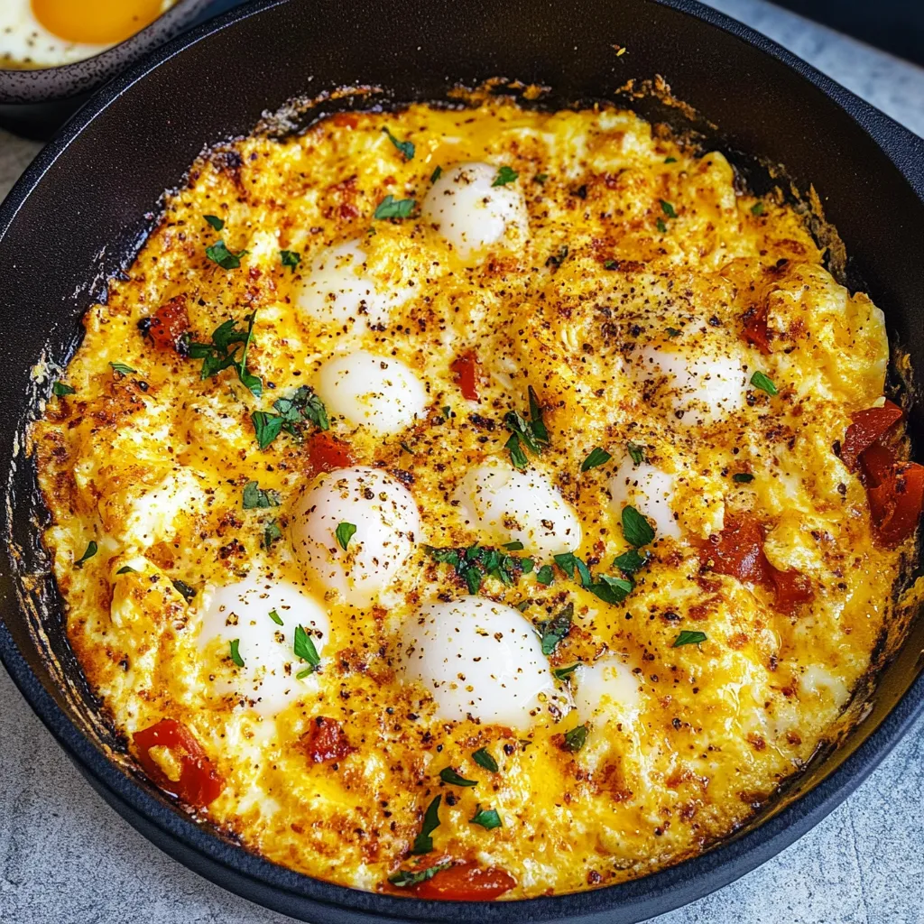 Un bol d’oeufs et tomates.