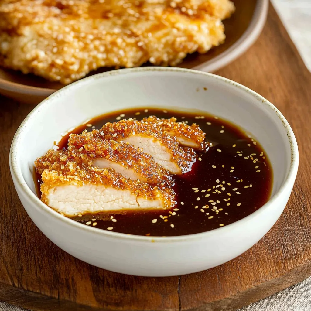 Un bol contenant une sauce brune sur la table.