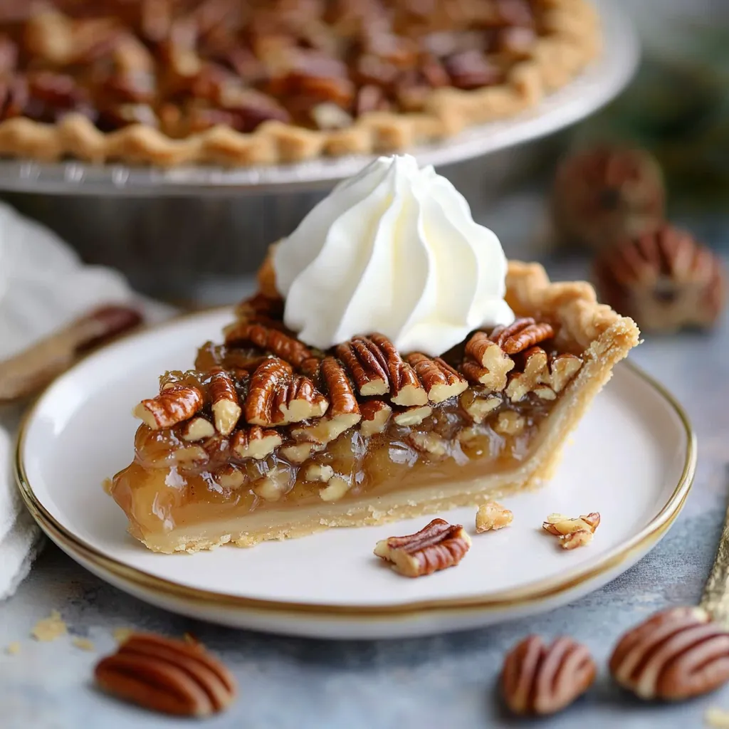 Une part de tarte avec un nuage de chantilly dessus.