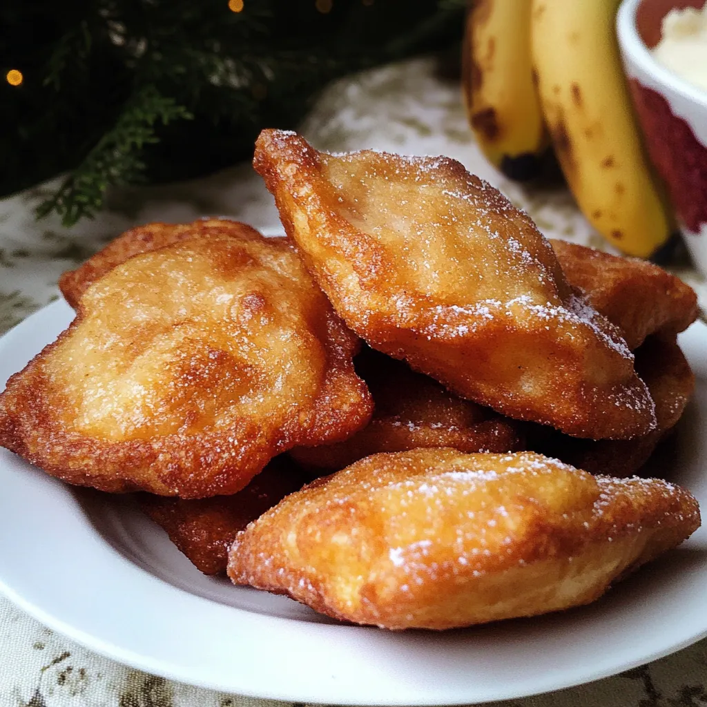 Assiette de beignets sucrés poudrés.