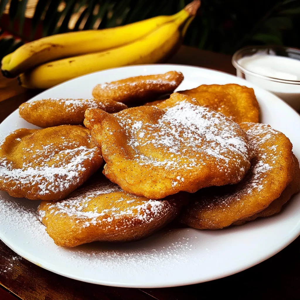 Assiette de beignets saupoudrée de sucre glace.