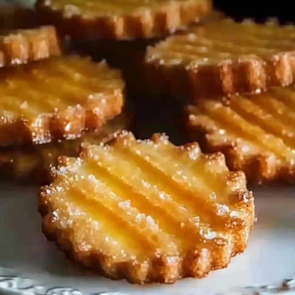 Une assiette de biscuits.