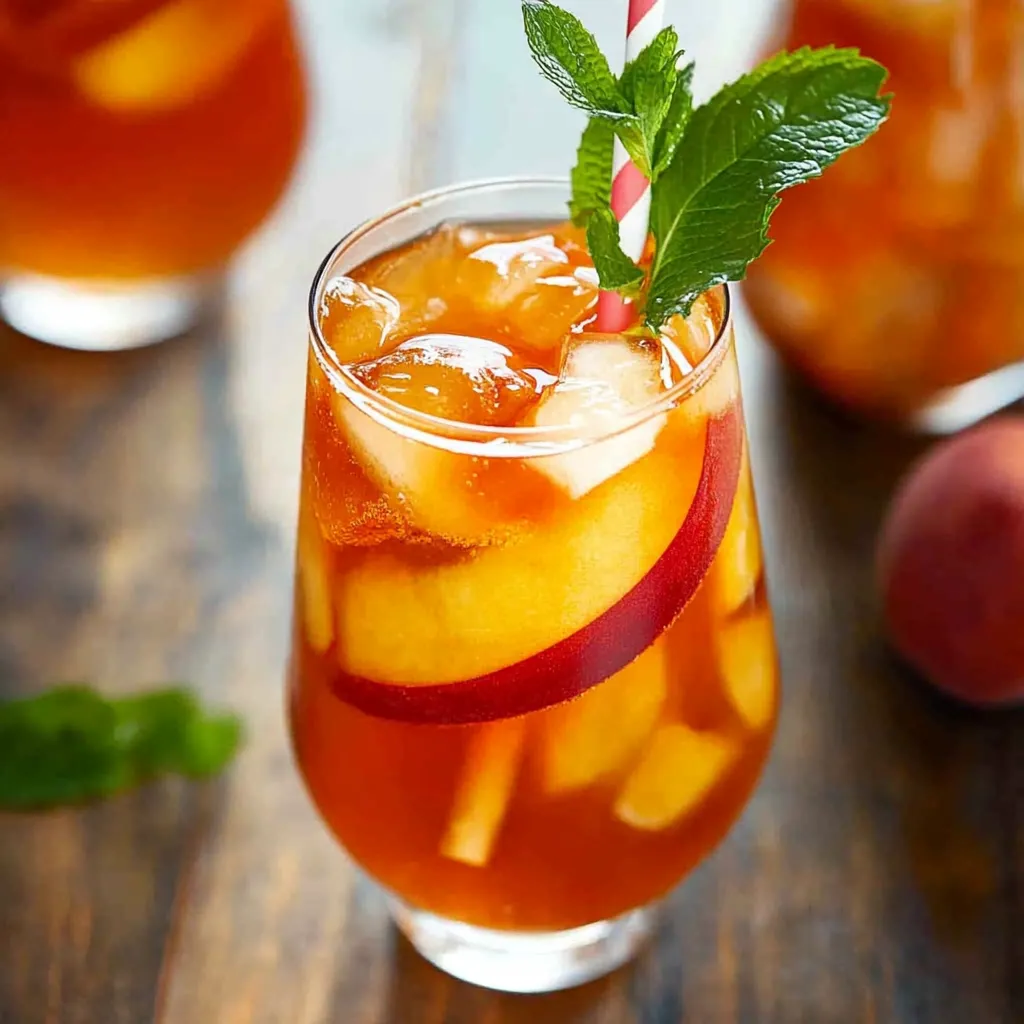 Un verre de jus de fruits avec une paille.