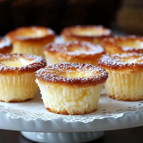 Un plateau de gâteaux saupoudrés de sucre glace.