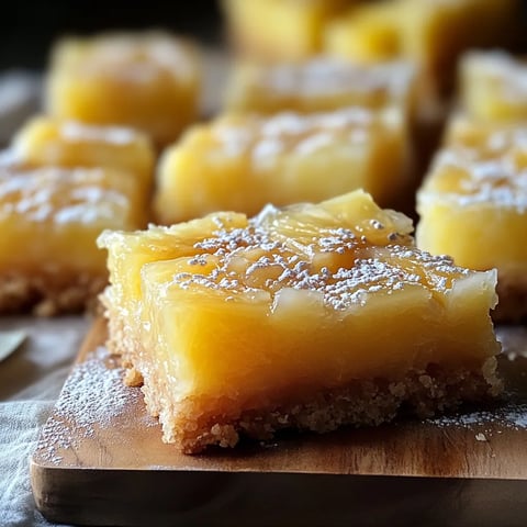 Un carré de gâteau saupoudré de sucre glace.
