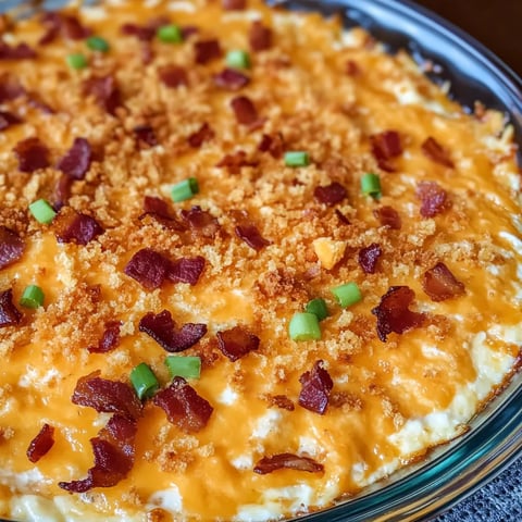 Un plat avec bacon et fromage.