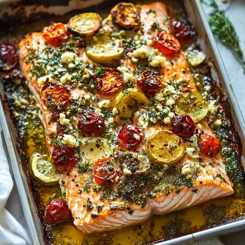 Un plat de poisson avec tomates et herbes.