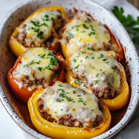 Un bol de poivrons au fromage.
