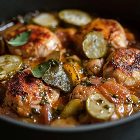 A bowl of meat with vegetables.