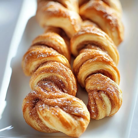 Une assiette de viennoiseries saupoudrées de sucre.