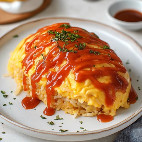 A plate of food with a sauce on it.