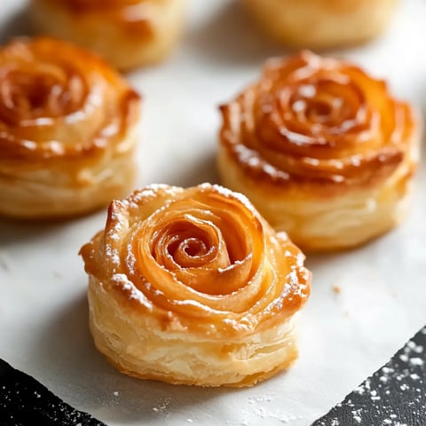 Une pâtisserie en forme de rose.