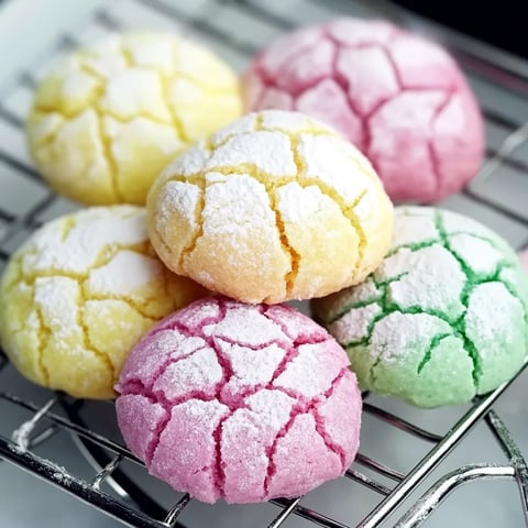 Une plaque de cookies colorés.
