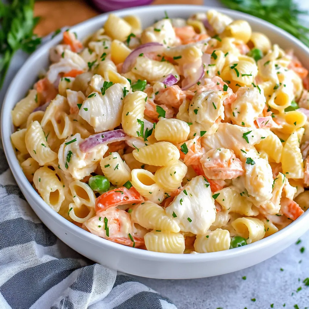 Salade de Pâtes au Crabe Douce