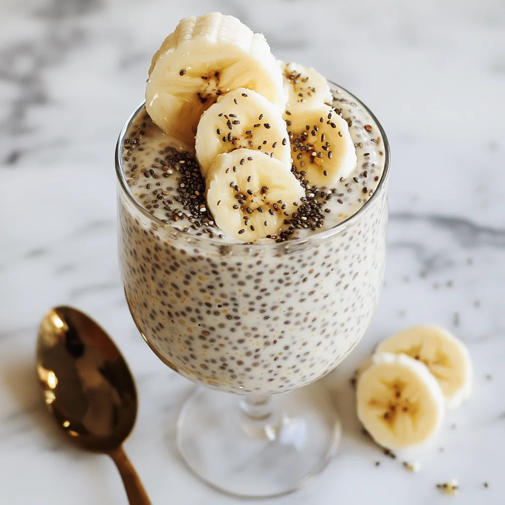 Pudding Banane Chia Frais