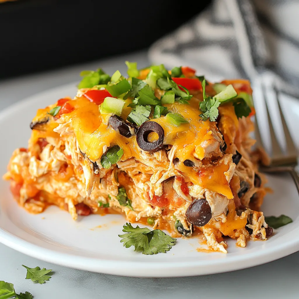 Casserole de Poulet Façon Burrito Facile