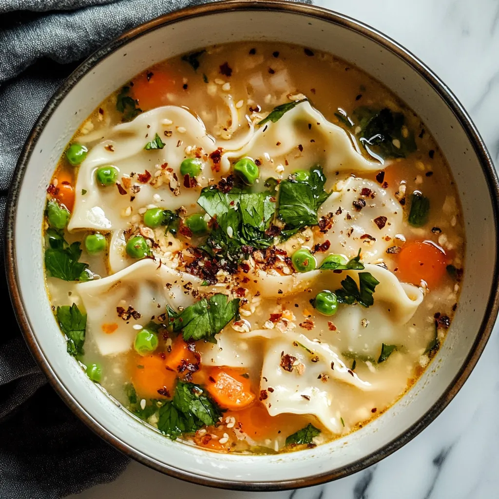 Soupe aux Gyozas Facile