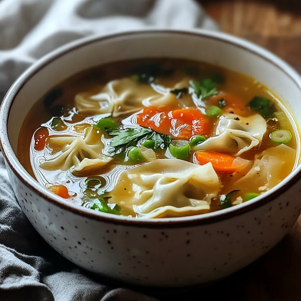 Soupe Raviolis Asiatiques