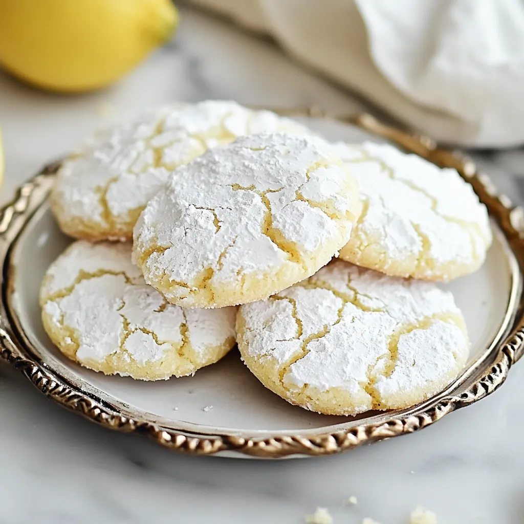 Délicieux Sablés Citronnés Craquelés