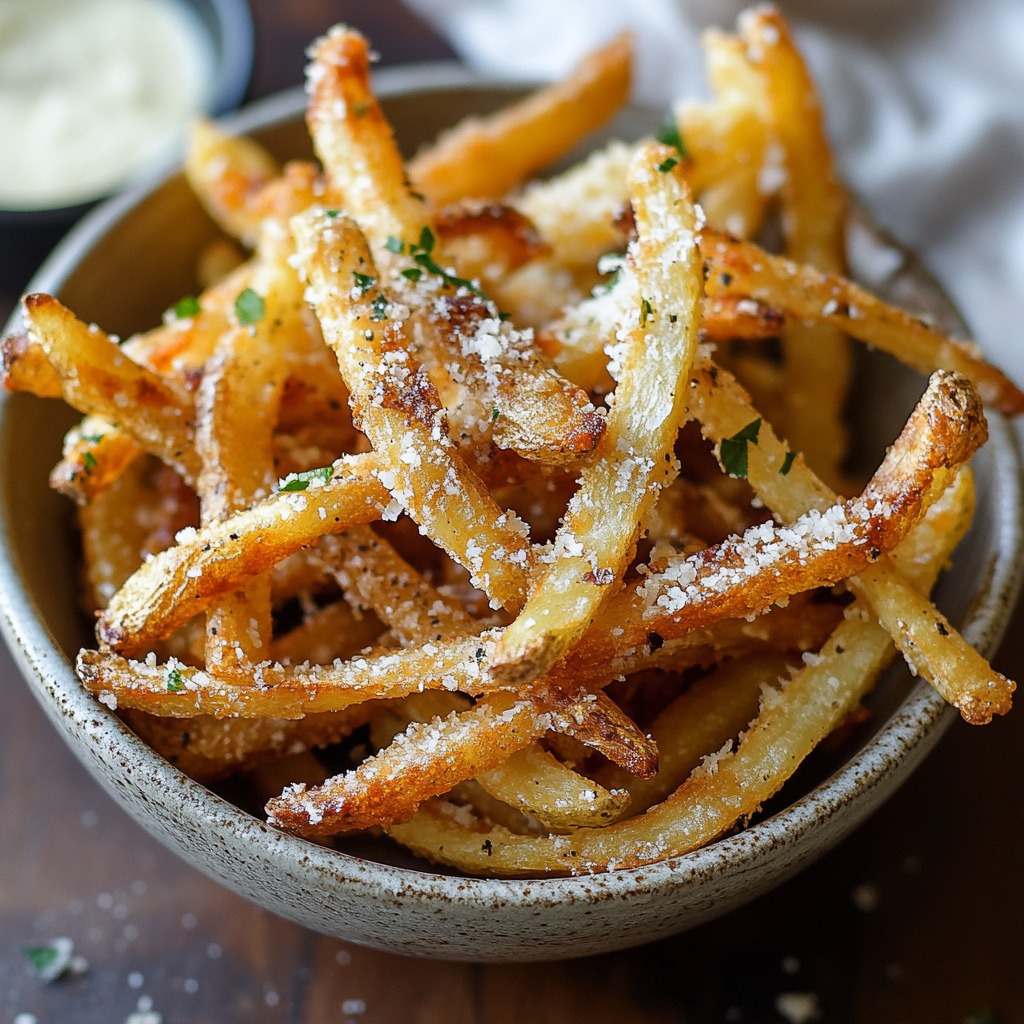 Délicieuses Frites à l'Ail et au Comté