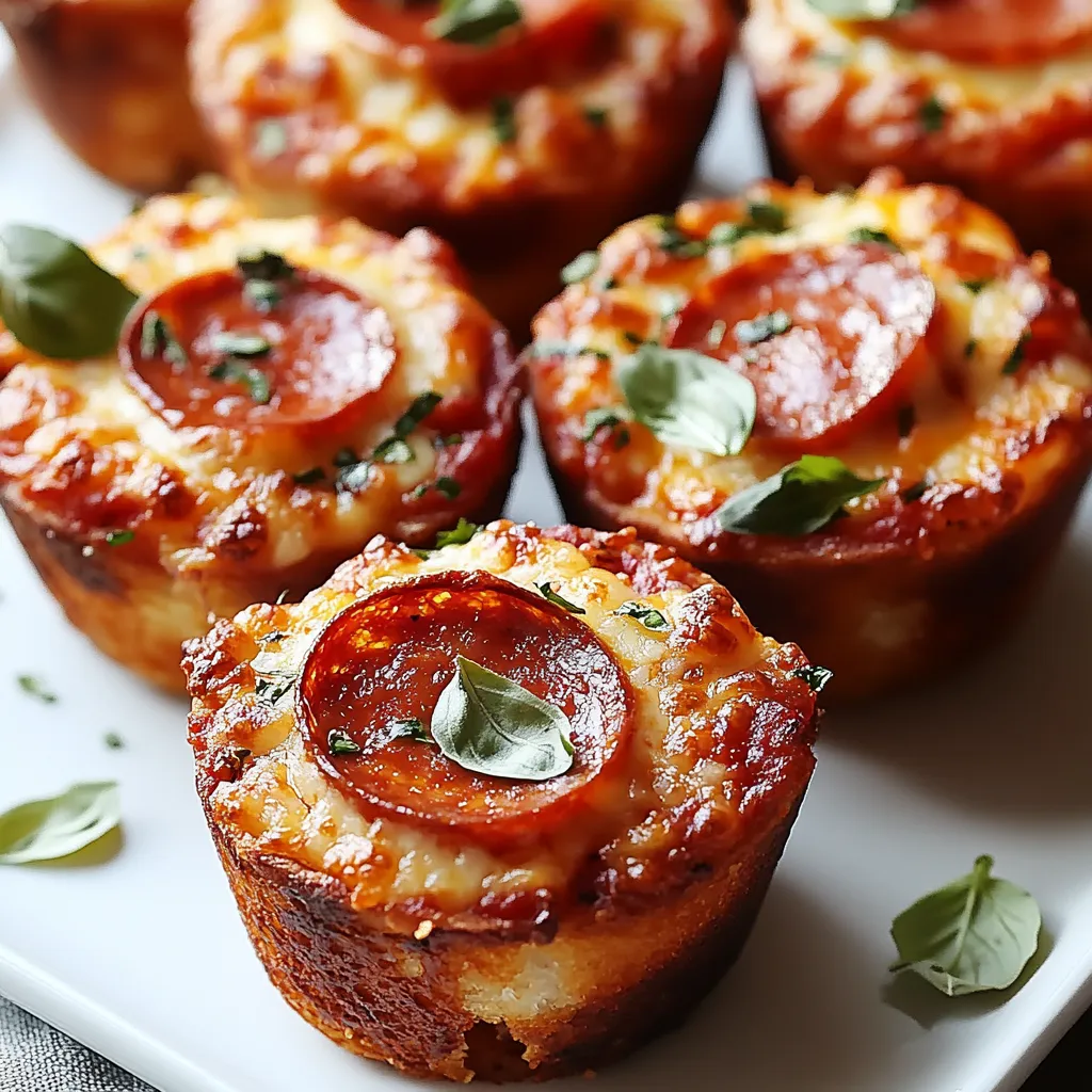 Délicieuses Mini Pizzas en Moule à Muffins