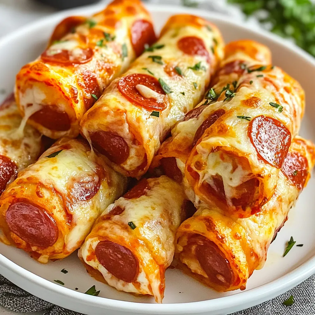 Rouleaux de Pizza Sans Glucides au Fromage et Saucisson