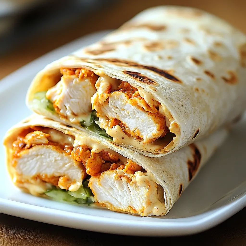 Wrap Croustillant au Poulet Sauce Ranch