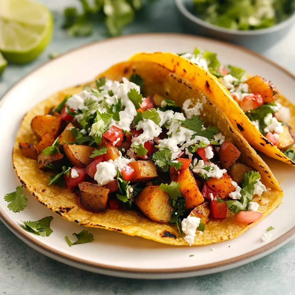 Tacos aux Pommes de Terre Épicées