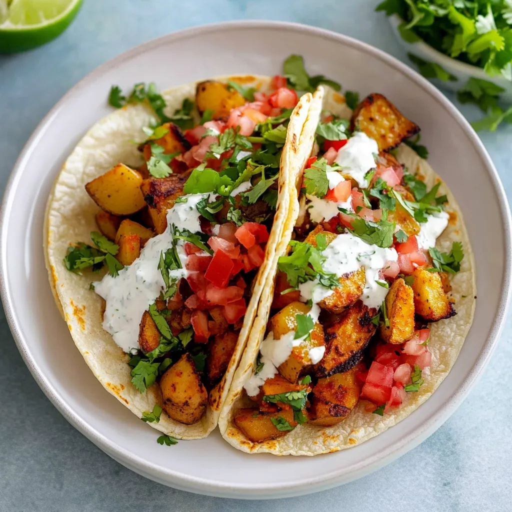 Délicieux Tacos aux Pommes de Terre Épicées