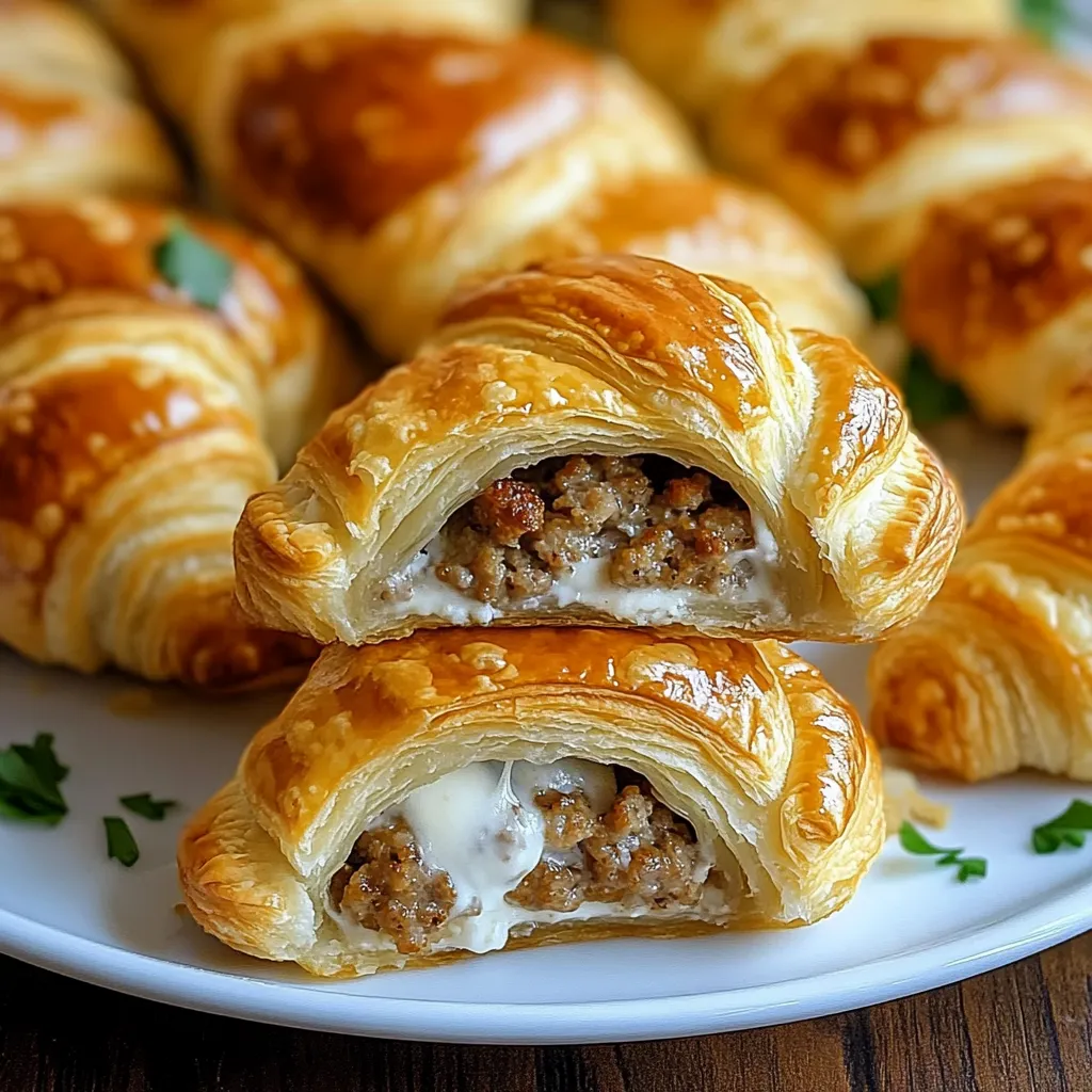 Délicieux Feuilletés à la Saucisse et au Fromage