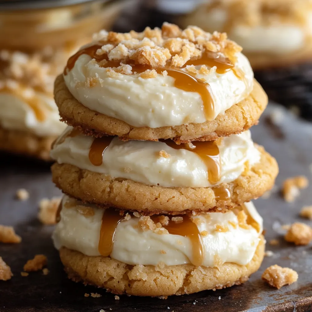 Délicieux Cookies au Caramel Beurre Salé et Fromage Frais