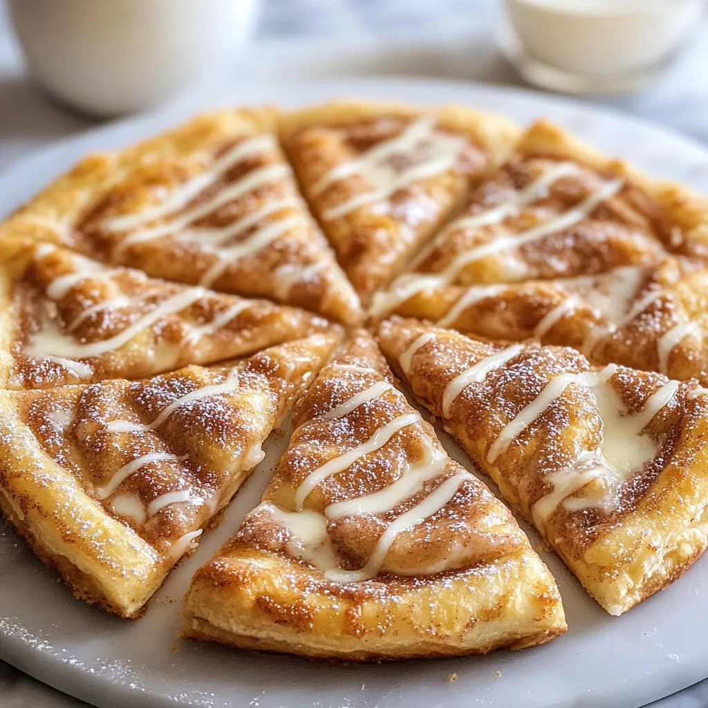 Pizza Sucrée à la Cannelle avec Pâte Feuilletée