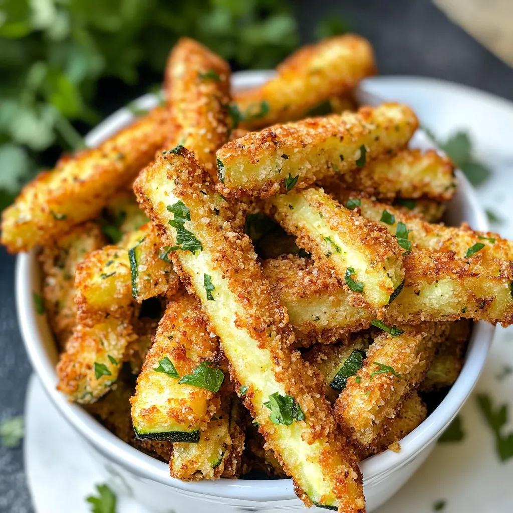 Frites de Courgettes Light à la Friteuse à Air