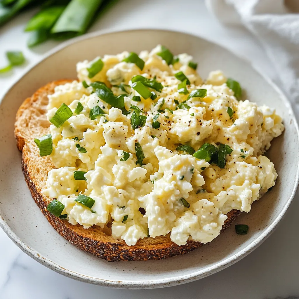 Délicieuse Salade d'Œufs au Fromage Blanc