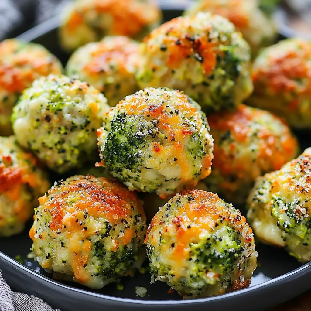 Boulettes de Brocoli au Fromage Cuites au Four