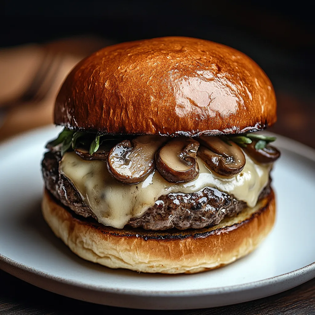 Burger Champignons-Gruyère Facile