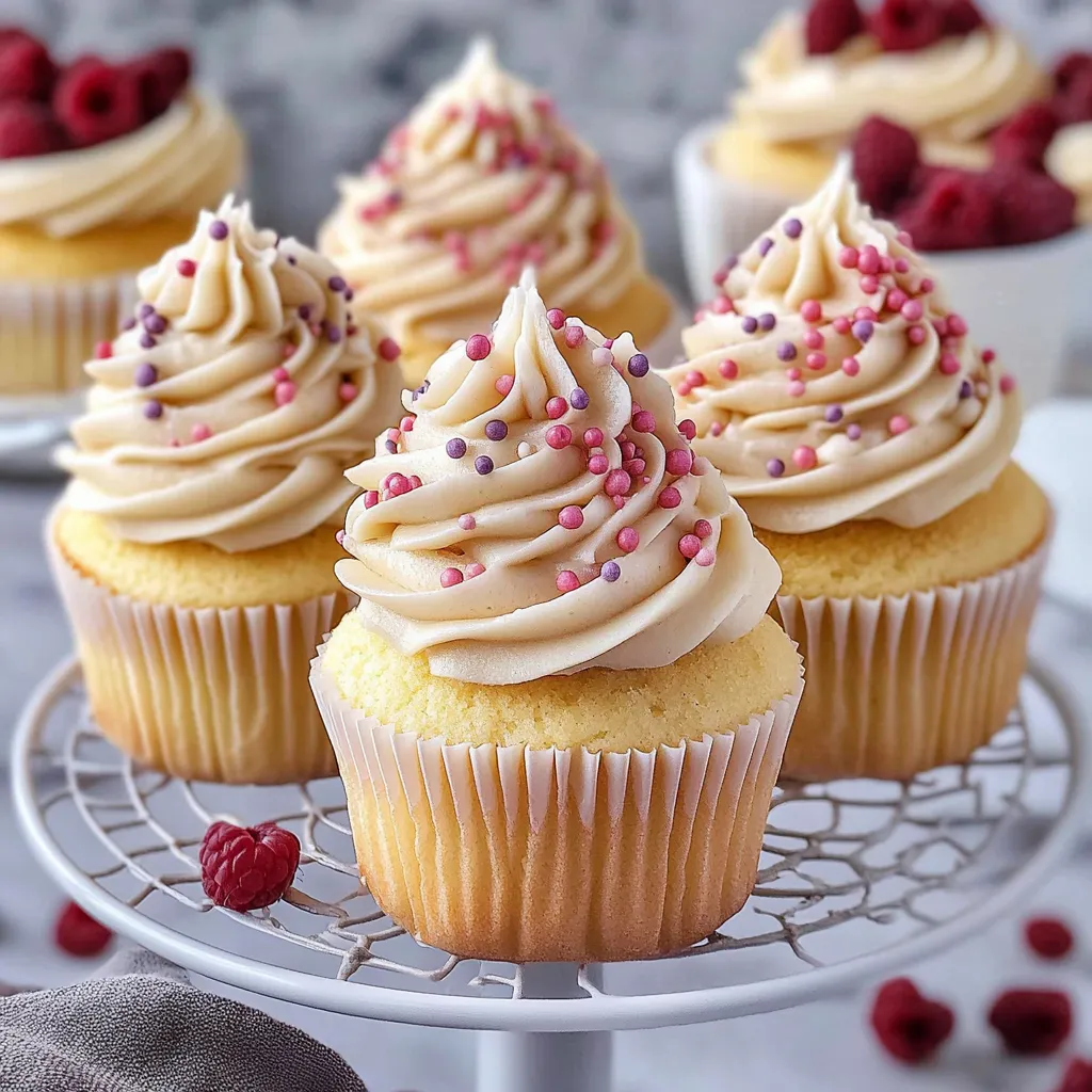 Cupcakes Moelleux à la Vanille Faits Maison