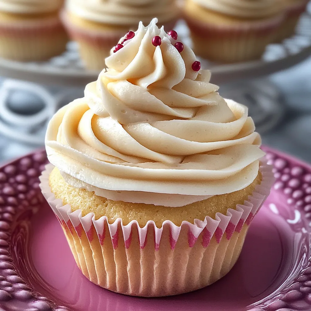 Cupcakes Moelleux à la Vanille Faits Maison