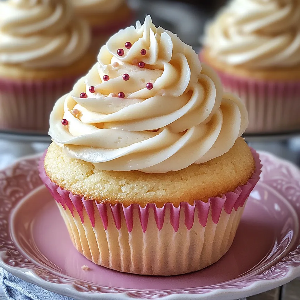 Délicieux Cupcakes Moelleux à la Vanille Faits Maison