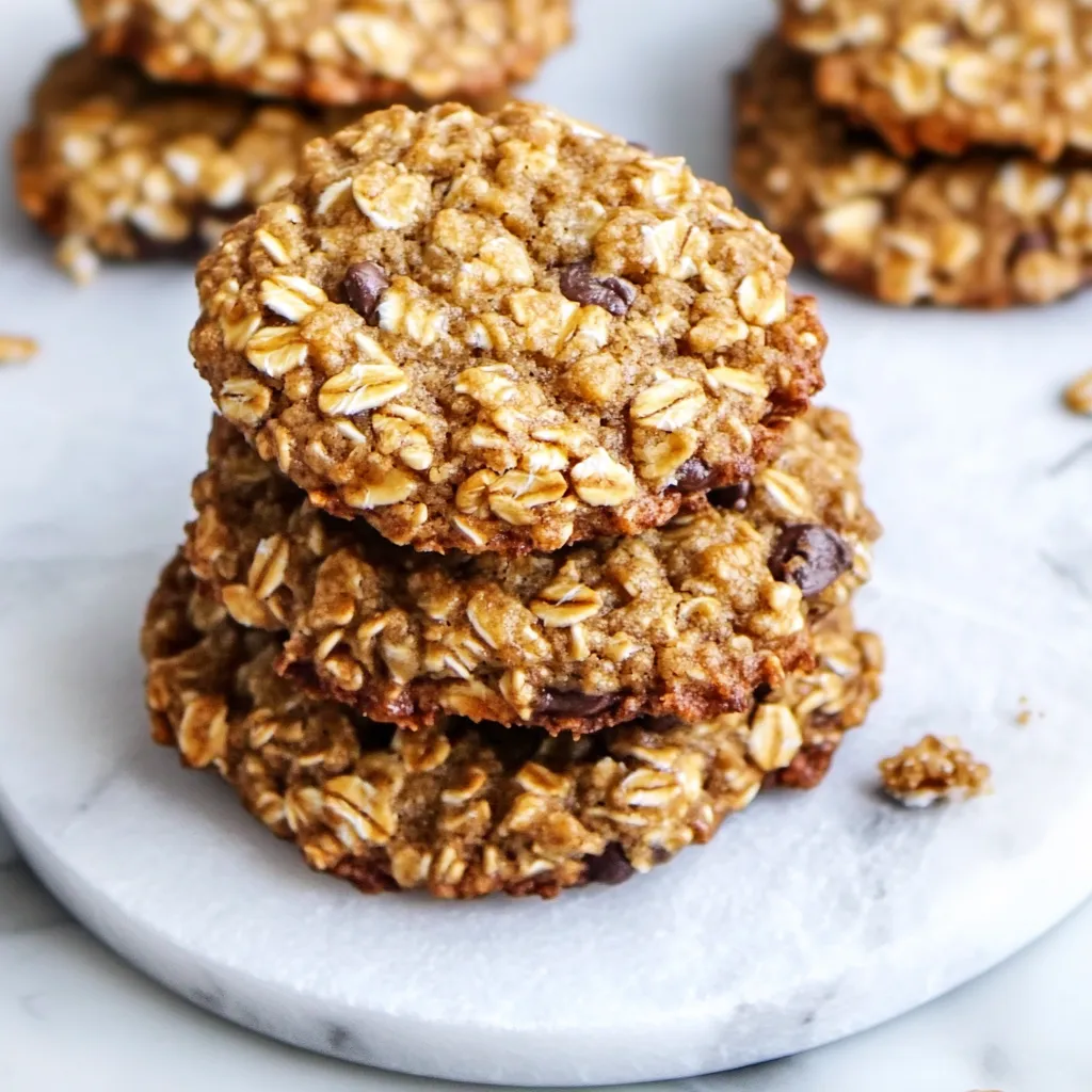 Délicieux Cookies Banane Avoine Sains