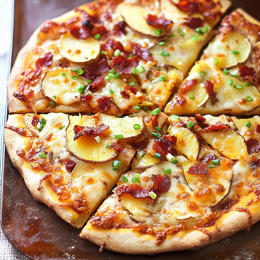 Pizza Gourmande aux Pommes de Terre