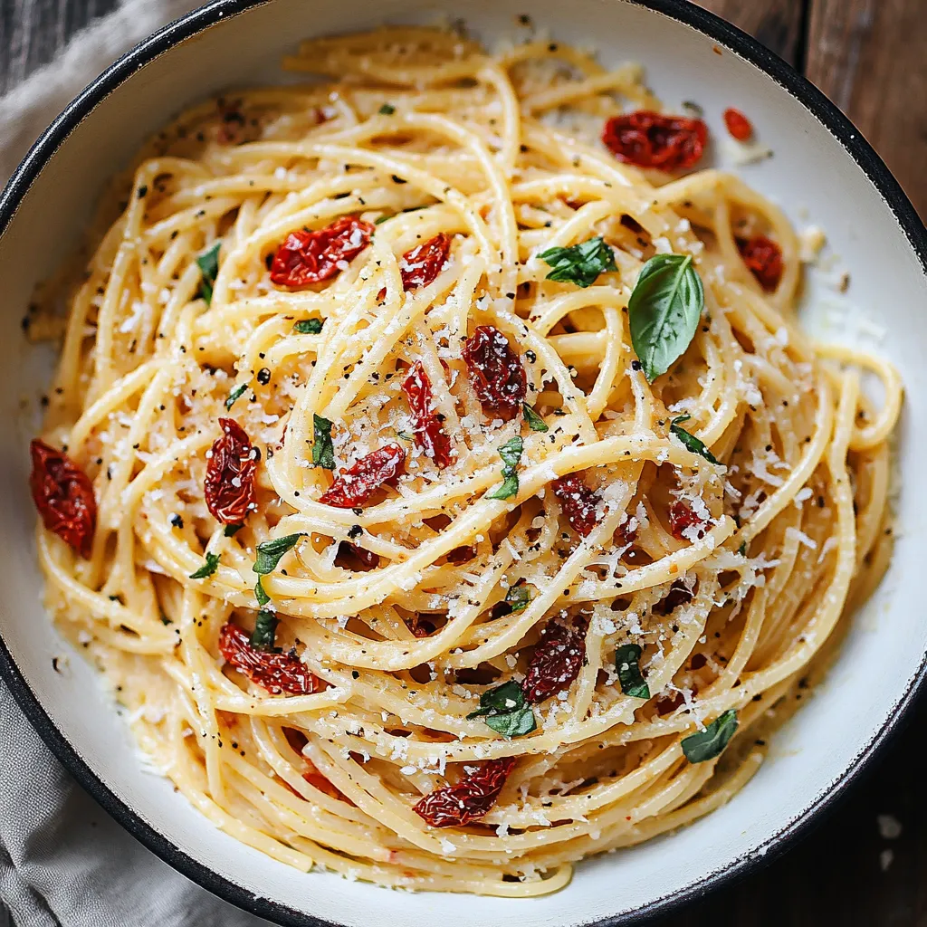 Pâtes aux Tomates Séchées en Une Casserole