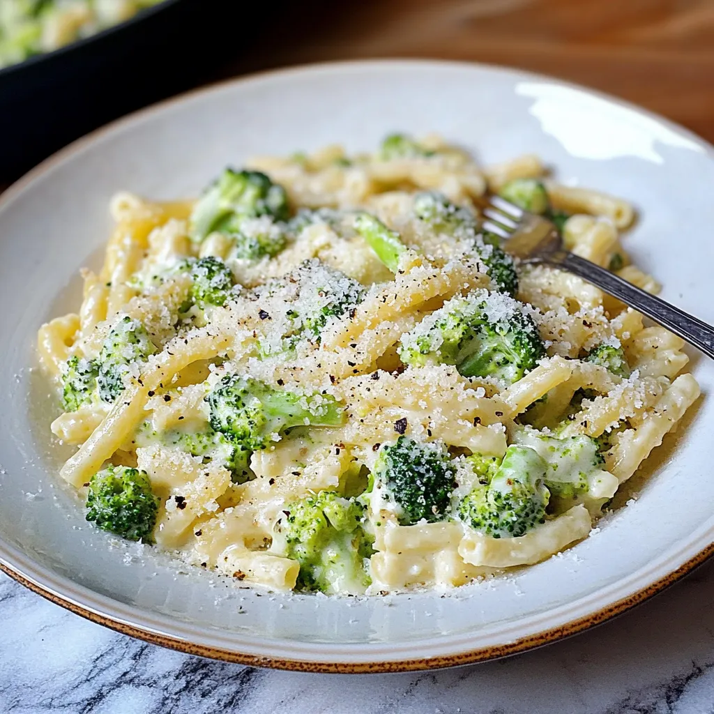 Pâtes Faciles Crémeuses au Brocoli et Fromage