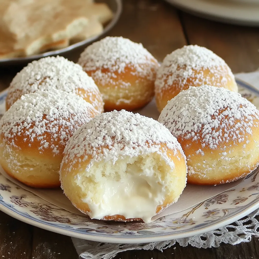 DÉLICIEUX BEIGNETS À LA CRÈME PÂTISSIÈRE